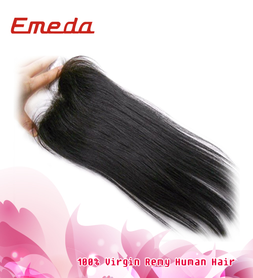 New arrival closure free part 8-24inch hair piece remy human straight indian remy lace front closures